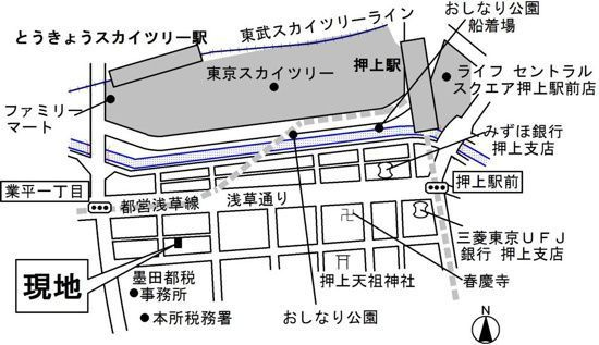 グランビューオシアゲの地図