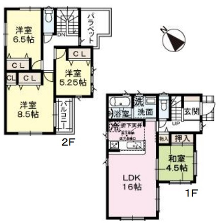 姫路市下手野　第9期　新築一戸建ての間取り|3号地