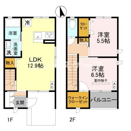 ソレーユM　Ⅸの間取り|高崎、前橋のお部屋探しはエンドスケープまで！お客様の理想お聞かせ下さい♪