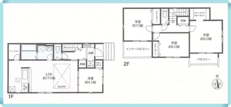 グラファーレ　豊田市西岡町2棟の間取り|家族構成の変化にも対応しやすい、機能的で使いやすい間取り。将来を見据えた暮らしを実現します。									
									