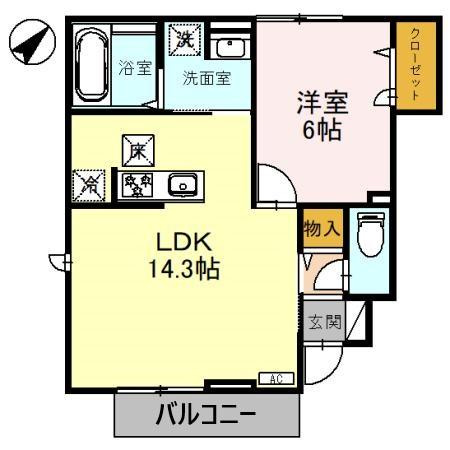 スーリール住吉の間取り