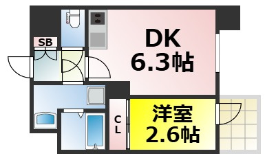 【間取り】 | エスグランデ難波グランツ 仲介手数料無料