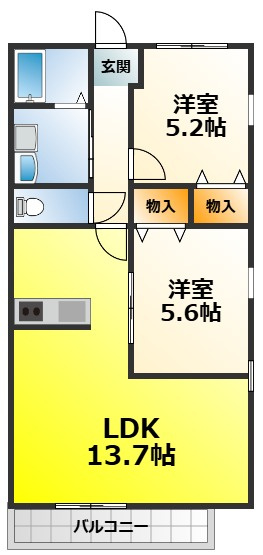 コートボナールⅠの間取り