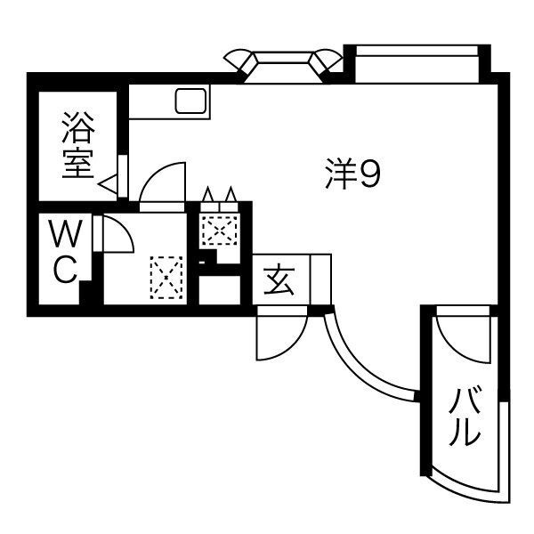 カルム香川Ⅱの間取り