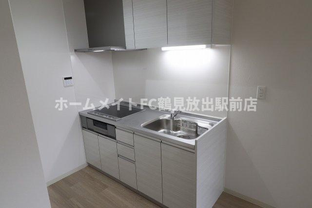 大阪市鶴見区茨田大宮４丁目のアパートのキッチン