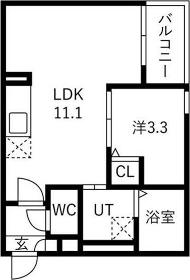 【間取り】 | Ｊａｃｋ　ｈｏｒｉｓａｋｉⅠ