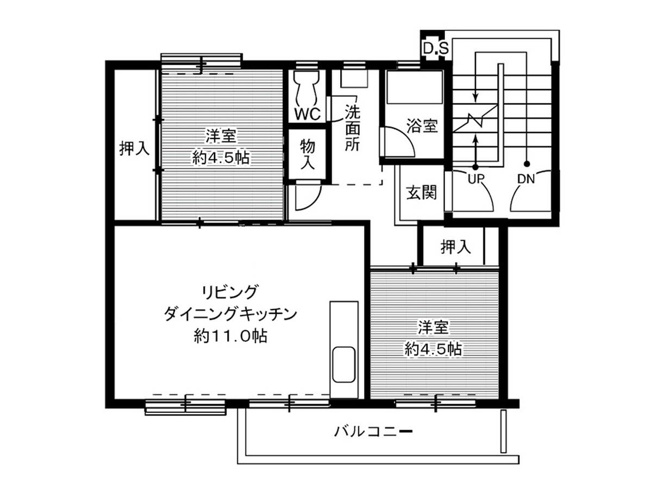 【間取り】 | ビレッジハウス笹川