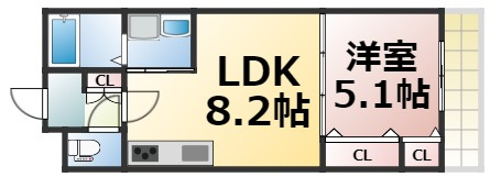【間取り】 | ラモーナ桃谷　仲介手数料無料