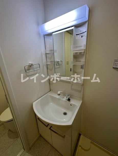 Glam南流山　特典：仲介手数料が無料です!!の洗面所|広い洗面スペース