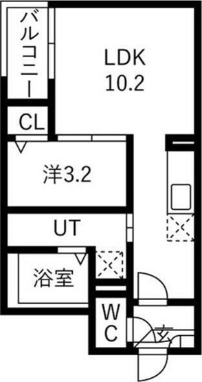 【間取り】 | Ｊａｃｋ　ｈｏｒｉｓａｋｉⅠ