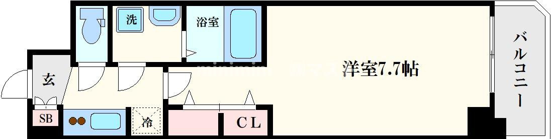 S-RESIDENCE堺筋本町Unoの間取り