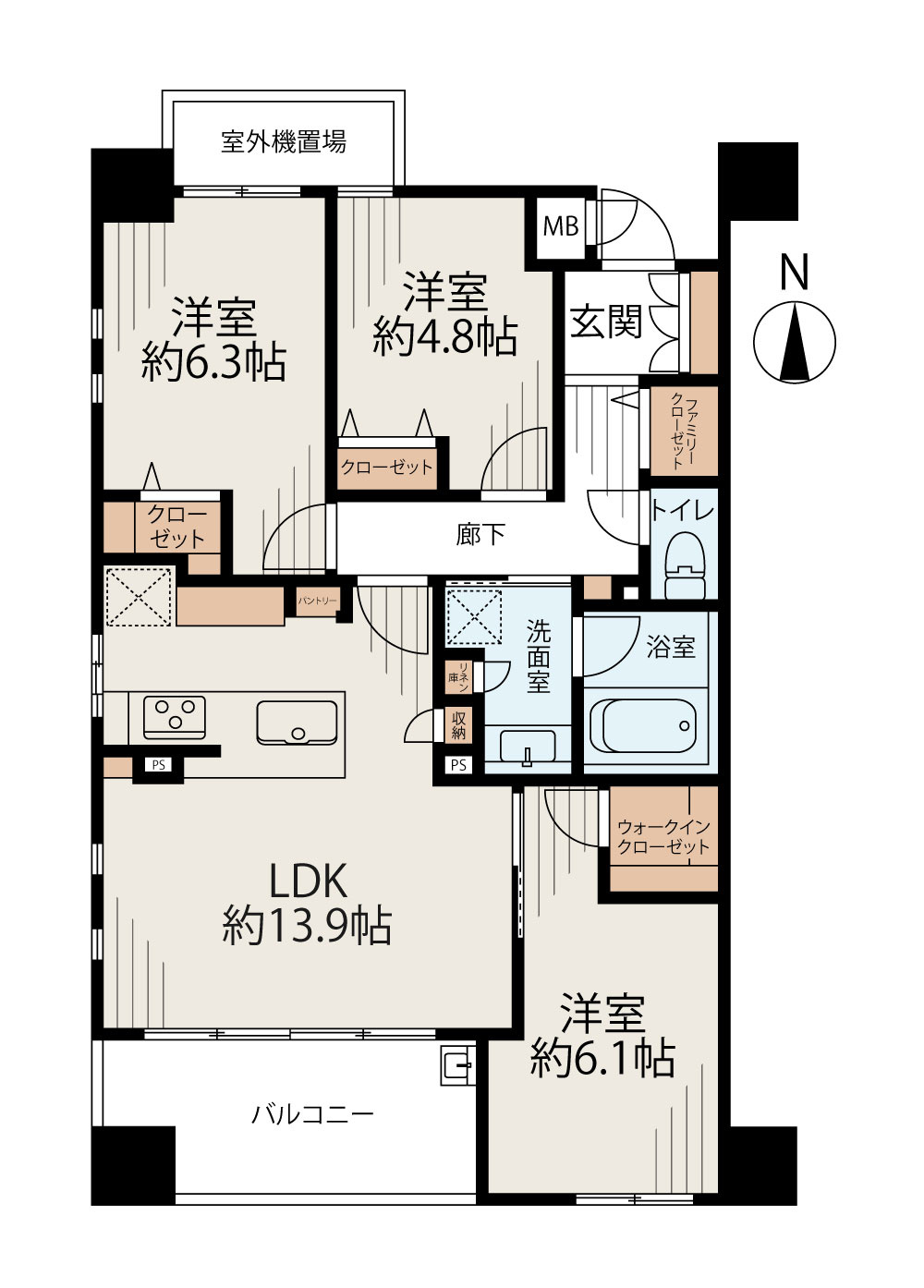クレアシティ関目の間取り