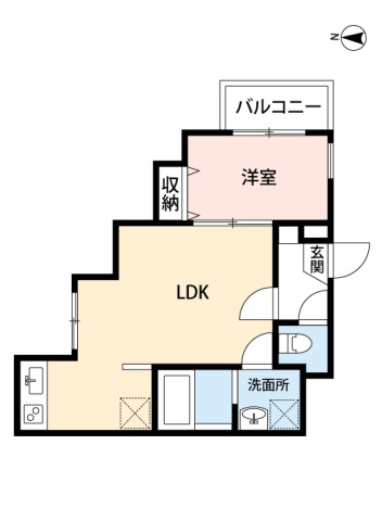 リベルタ雑餉隈駅前の間取り|使いやすい間取りです。