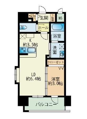 サニークレスト須崎町の間取り|使いやすい間取りです。