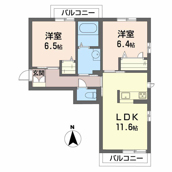【間取り】 | ベレオ西浜　ハーモニーガーデン