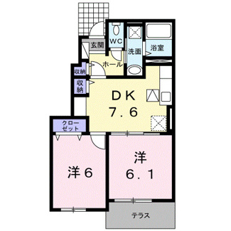 【間取り】 | アヴニール西重根Ⅰ