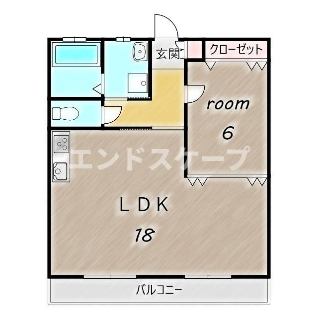 メゾンロイヤルIIの間取り|高崎、前橋エリアのお部屋探しはエンドスケープまで！お客様の理想お聞かせ下さい♪