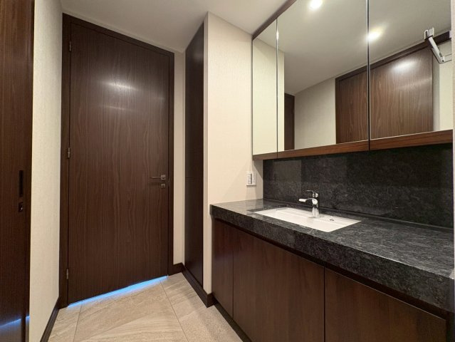 グラングリーン大阪THE NORTH RESIDENCE　扇町小学校の洗面所|洗面台