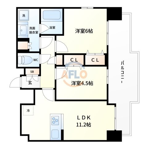 エスリード ザ・グラン上本町の間取り|エスリード ザ・グラン上本町　間取り