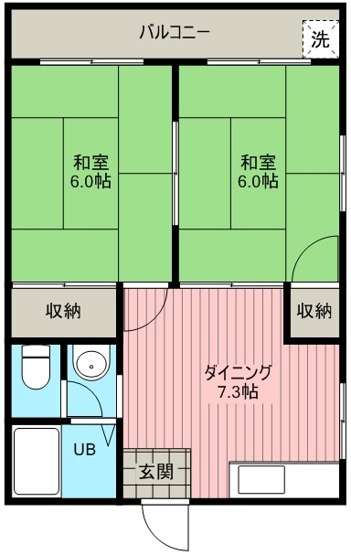 【間取り】 | パークハイツワタナベ