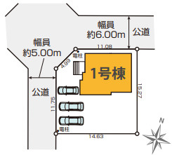 『八王子市新築戸建て』八王子市元八王子町1-96-56【仲介手数料無料】　３期の区画図|～仲介手数料無料☆八王子ひなた不動産～八王子市元八王子町　新築戸建て