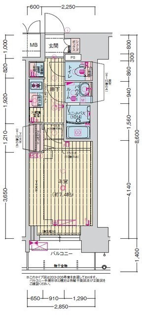 名古屋市千種区今池５丁目の賃貸マンションの間取り