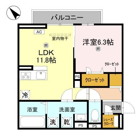 D-PLACE良野の間取り