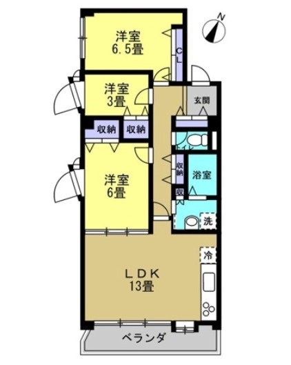 【間取り】 | リアライズ柏Ⅱ