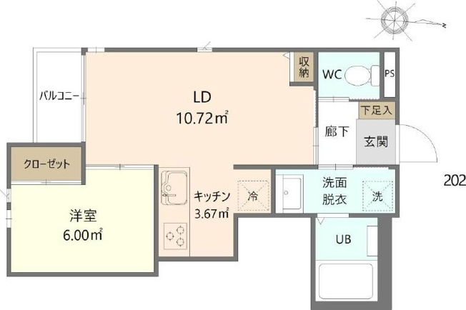 【間取り】 | シャルマン今宿