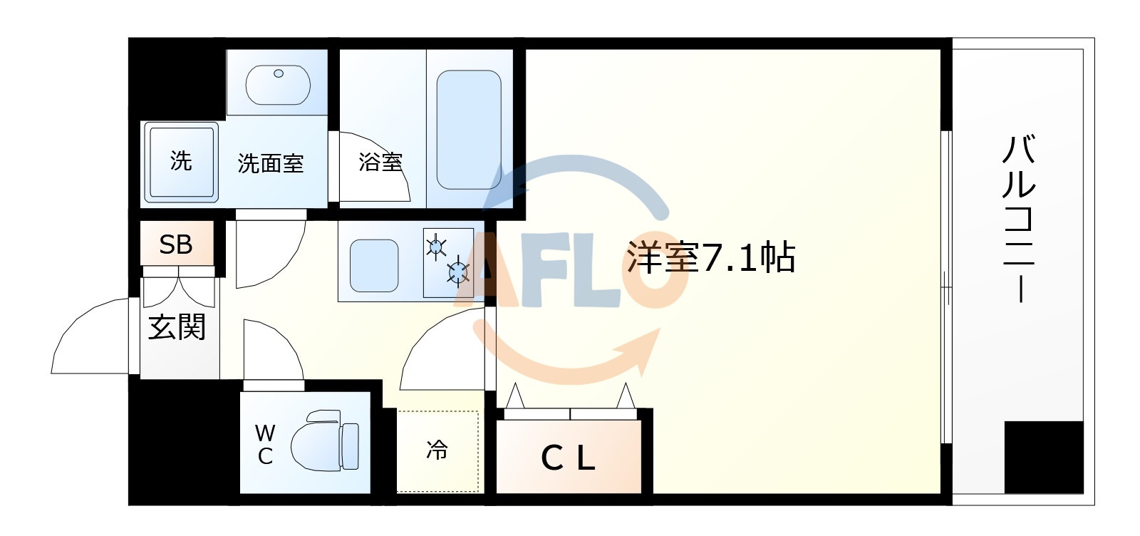 ゲートコート大阪福島の間取り|ゲートコート大阪福島　間取り