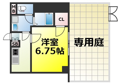 【間取り】 | Luxe難波WEST 仲介手数料無料