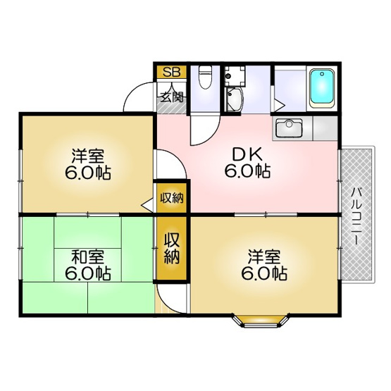 【間取り】 | サンビレッジ須磨F棟