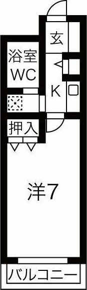 ハイツかなれの間取り