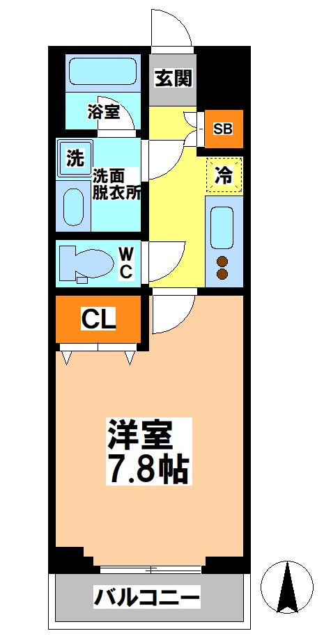小金井市本町５丁目の賃貸マンションの間取り