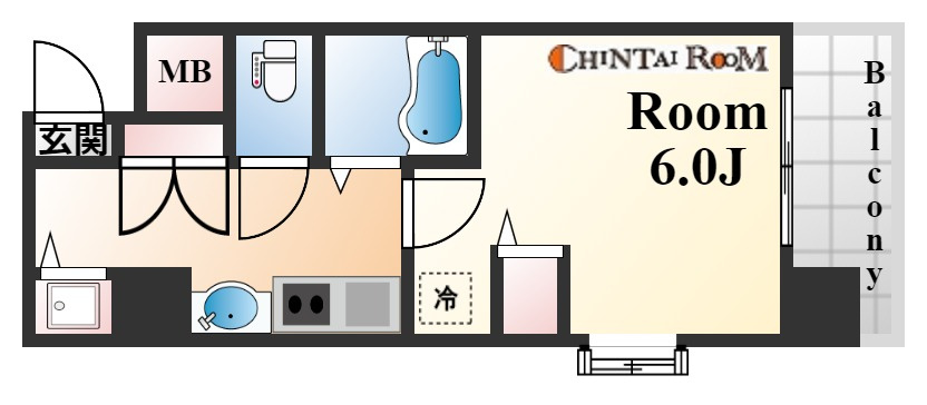 プレサンス三宮東アルバーナの間取り
