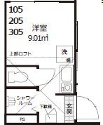 Studio AnT北千住の間取り