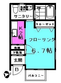 コーポＡＢＣの間取り