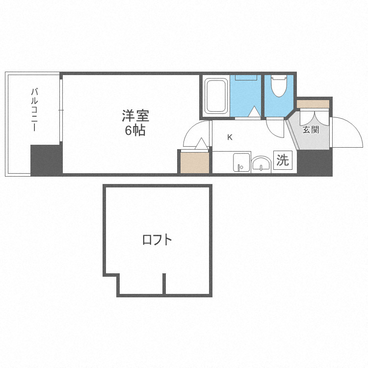 エステムコート難波ＷＥＳＴ−ＳＩＤＥ大阪ドーム前の間取り
