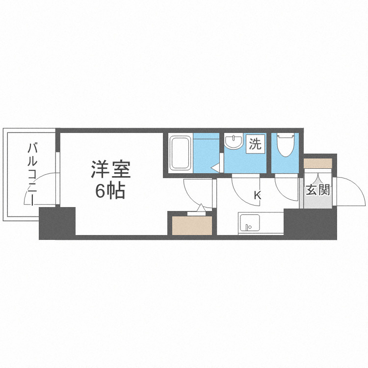エスリード大阪フェリスの間取り
