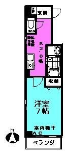 サニーフラッツ千住の間取り