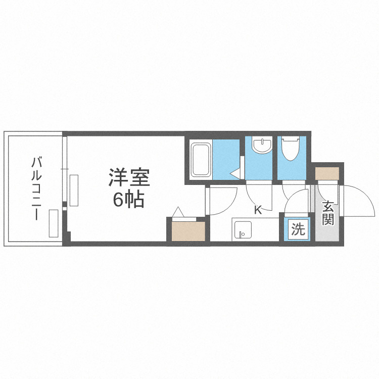 レジュールアッシュOSAKA新深江の間取り