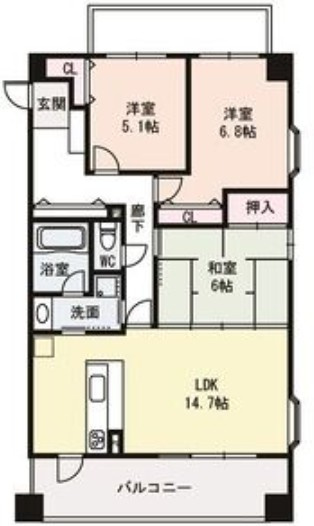エスポワール豊里の間取り