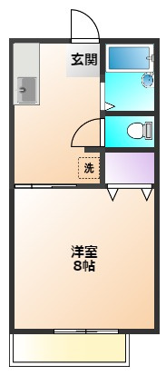 小平市花小金井６丁目のアパートの間取り