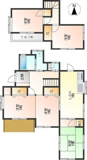 豊田市市木町日影戸建の間取り