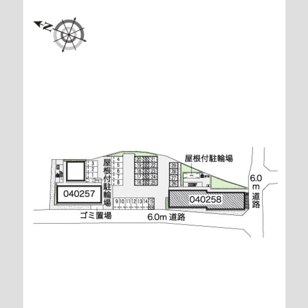 レオパレス翼Ⅵの区画図