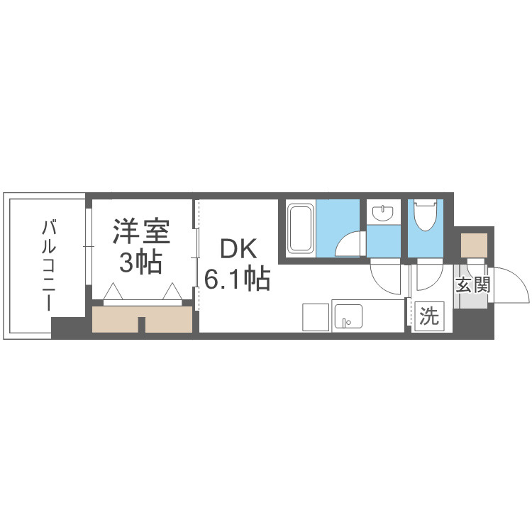 Dimora難波の間取り