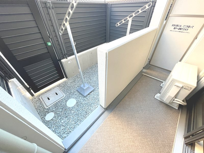 神戸市中央区花隈町の賃貸マンションのバルコニー