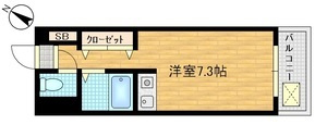神戸市灘区篠原中町２丁目の賃貸マンションの間取り