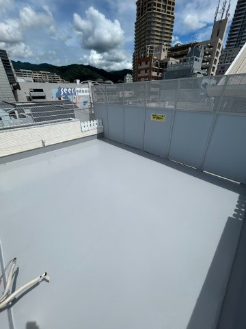神戸市東灘区住吉東町４丁目の賃貸マンションのバルコニー