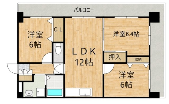 【間取り】 | ローズコート博多南